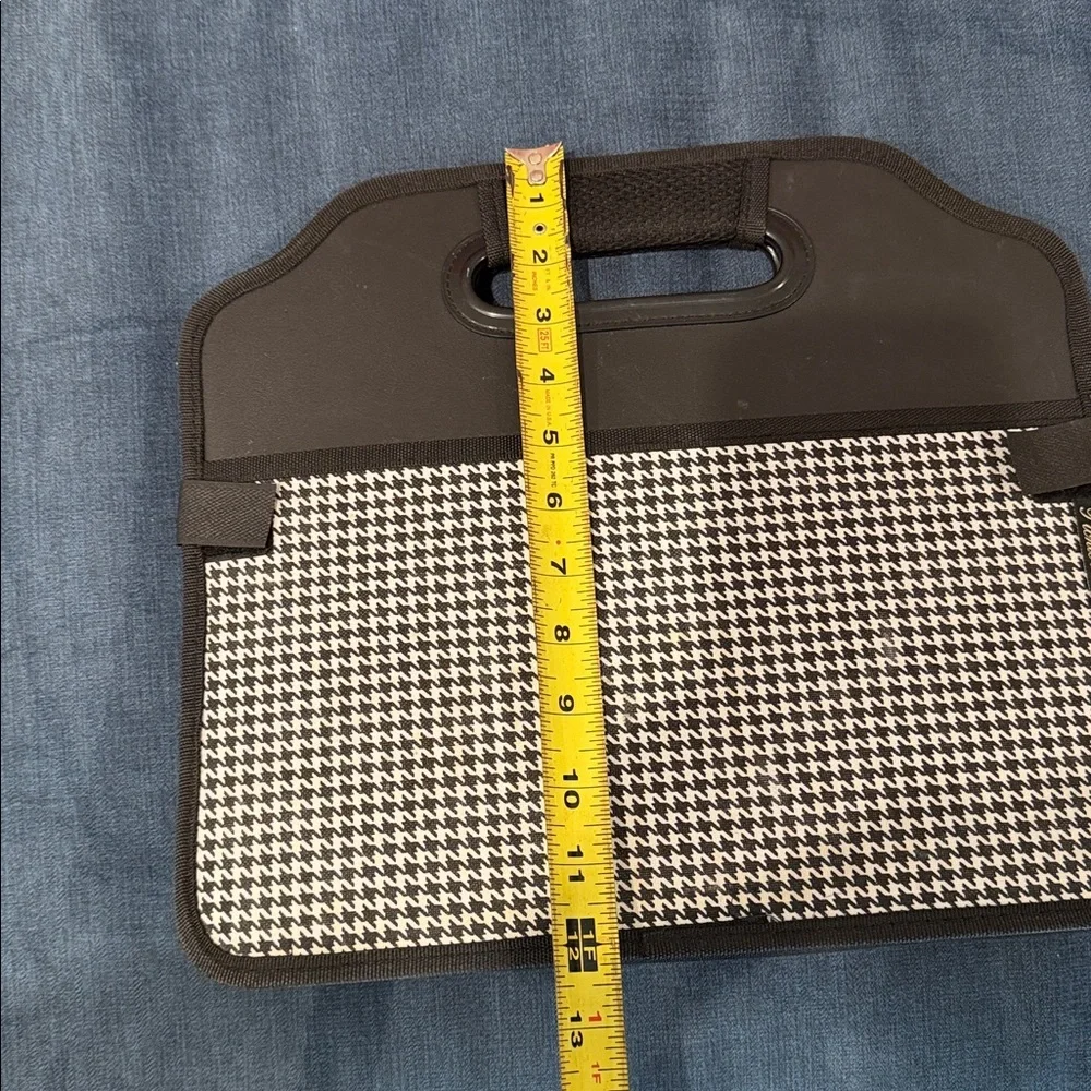 Picnic At Ascot - Houndstooth Print - Storage Organizer For Auto, Home, Picnic